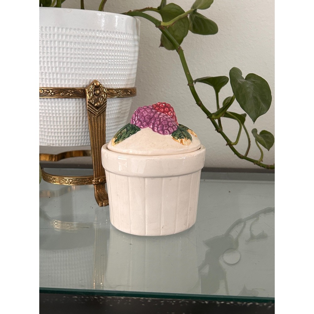 Vintage Lefton Raspberry‎ Jam Jar - Picture 4 of 10